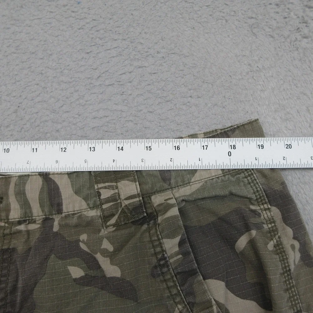 CE Schmidt Workwear Cargo Shorts Mens 40x11 Green Camo Cotton Ripstop Utility